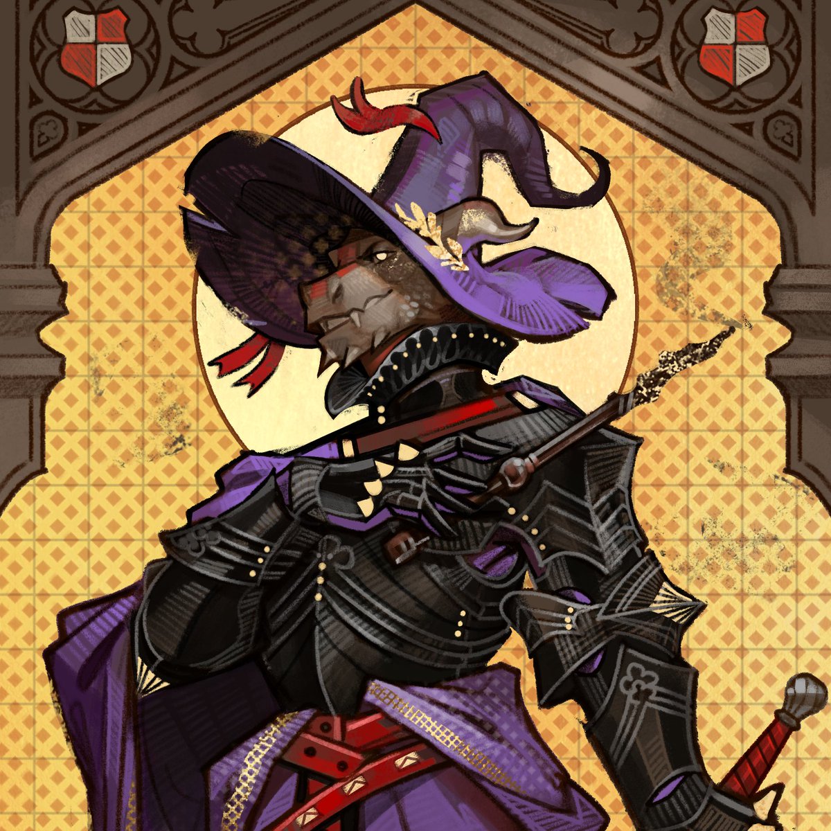 SquiddrzA's tweet image. Hiya #PortfolioDay 
I&apos;m Squid, a British painter interested in fantasy, furries and historical art!