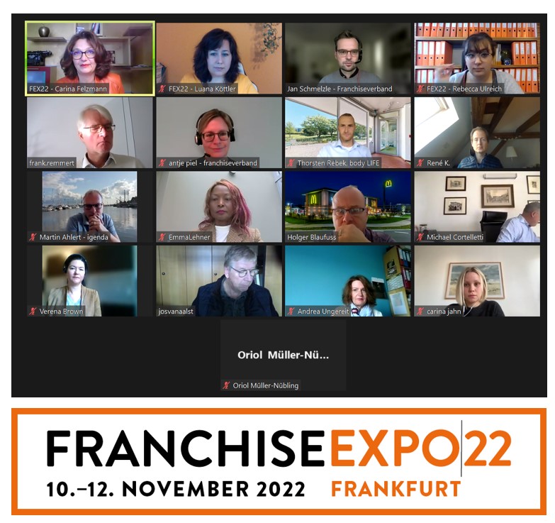 FranchiseExpo22's tweet photo. Originaltöne aus der Franchiseszene, unser online Pressegespräch zur #FEX22.
"Chancen in der (Franchise)wirtschaft und der FEX | 10.-12. November 2022"
@DFVBerlin @McDonaldsDENews @Bodystreetbln @FiltafryDE @GEWINNcom @FranchiseDirekt @franchise_treff @bodylife_uk @P4B_Online https://t.co/DCPGeBPp32