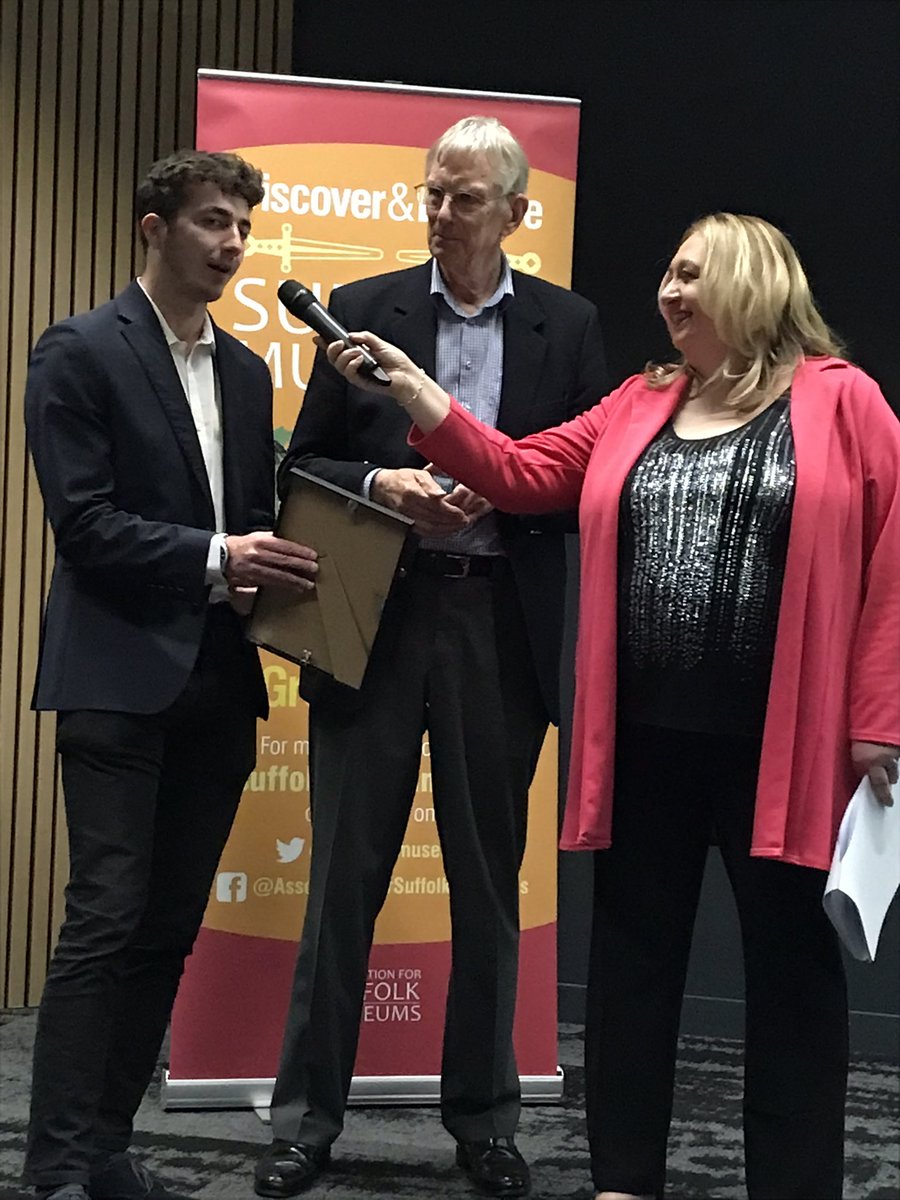 bawdseyradar's tweet image. So delighted to say we won Suffolk Museums Innovation award 2022 last night!
Here’s the marvellous @georgyjamieson &amp;amp; Adam Morsman, left, from BT &amp;amp; Graham from Bawdsey Radar accepting the award.
Thank you to everyone who made this project happen.
#VirtualReality #radarlove 
1/4