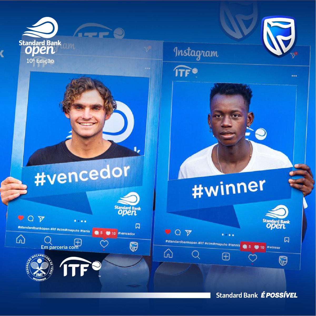 StandardBankMZ's tweet photo. Iniciámos o Future 2!
No Future 1 tivemos uma sessão de partidas emocionantes que culminaram com a vitória do Kris Van Wyk em singulares e da dupla Mehluli Sibanda e Alec Beckley em pares.
Confira algumas imagens do evento!

#StandardBank #StandardBankOpen #Ténis #itf #itftennis https://t.co/TZ7Fole1tM