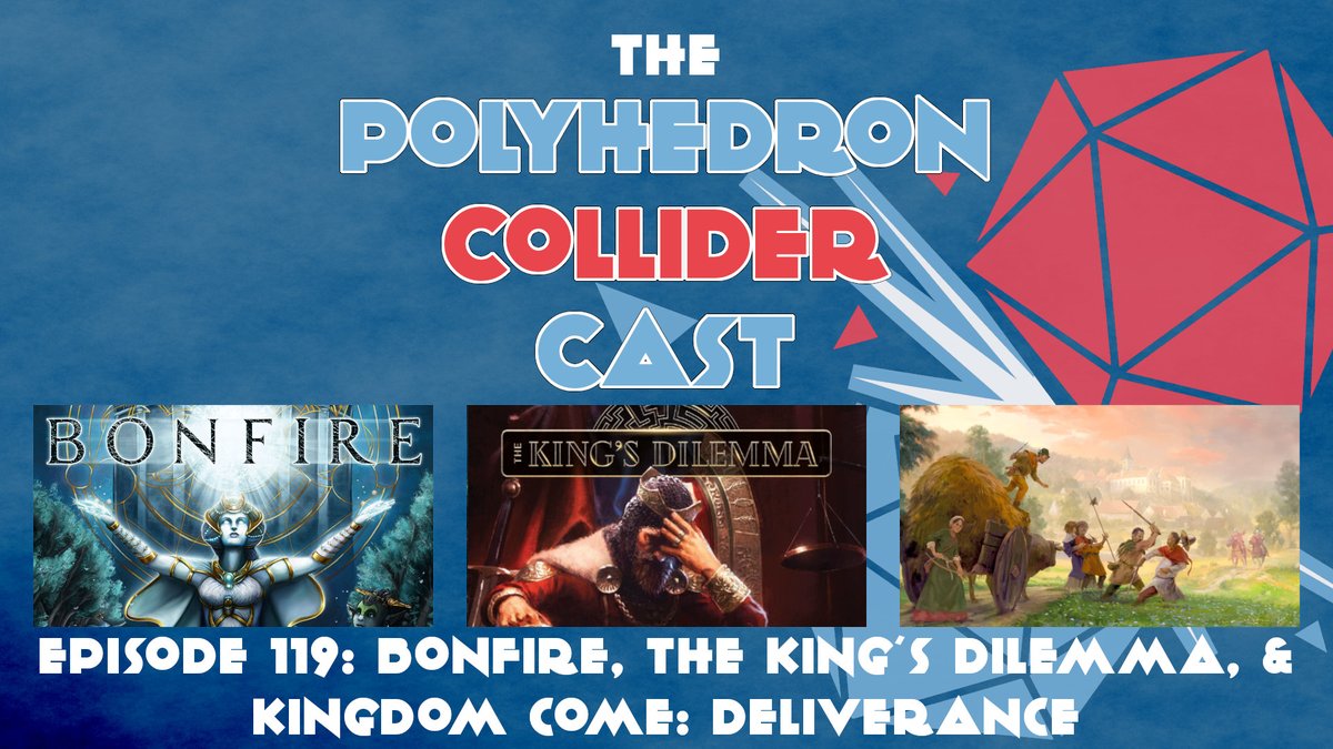 PolyhedronC's tweet image. In Episode 119 we discuss having dumplings for breakfast, the perils of crowdfunding and how the nights are drawing in a bit now.  

After all that Andy and Rory fall out over Bonfire and then we hear all about the legacy game The King’s Dilemma

polyhedroncollider.libsyn.com/episode-119-bo…