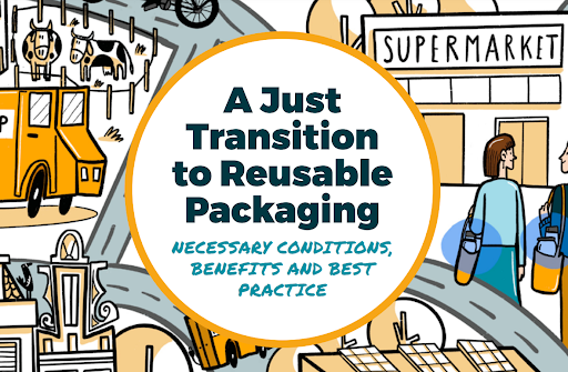 📣NEW REPORT: 
Making the switch to reuse should  benefit people and planet! 

#WeChooseReuse's new report looks beyond the environmental benefits of reuse and explores potential socio-economic benefits with a focus on grocery retail and #HoReCa 

 👉🏾 bit.ly/3SRhJc9 👈🏾
