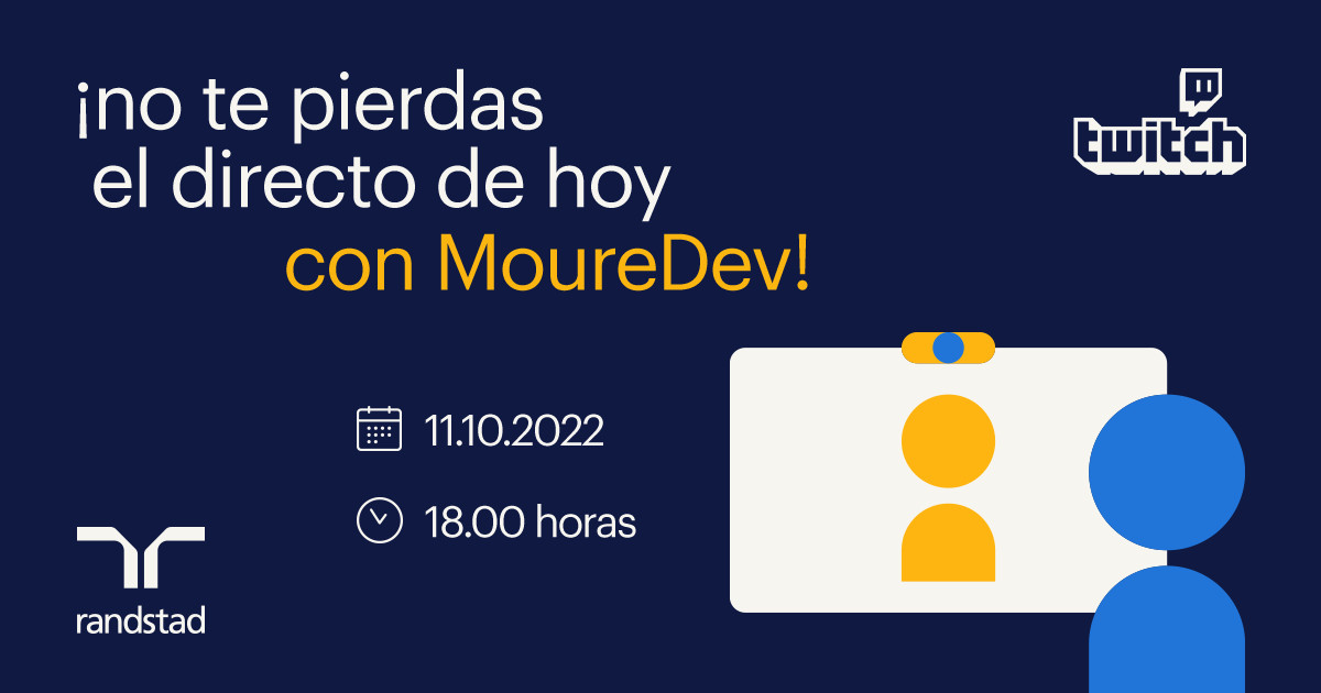 Randstad_Empleo's tweet photo. ¡Conéctate al canal de Twitch de @MoureDev!
En unos minutos comienza su directo sobre #tecnología y #programación. Desde #RandstadTechnologies te lo recomendamos, ¡no te lo puedes perder!
👇🏻👇🏻
https://t.co/XCMWGyD8vD https://t.co/JEtFjgNsjv