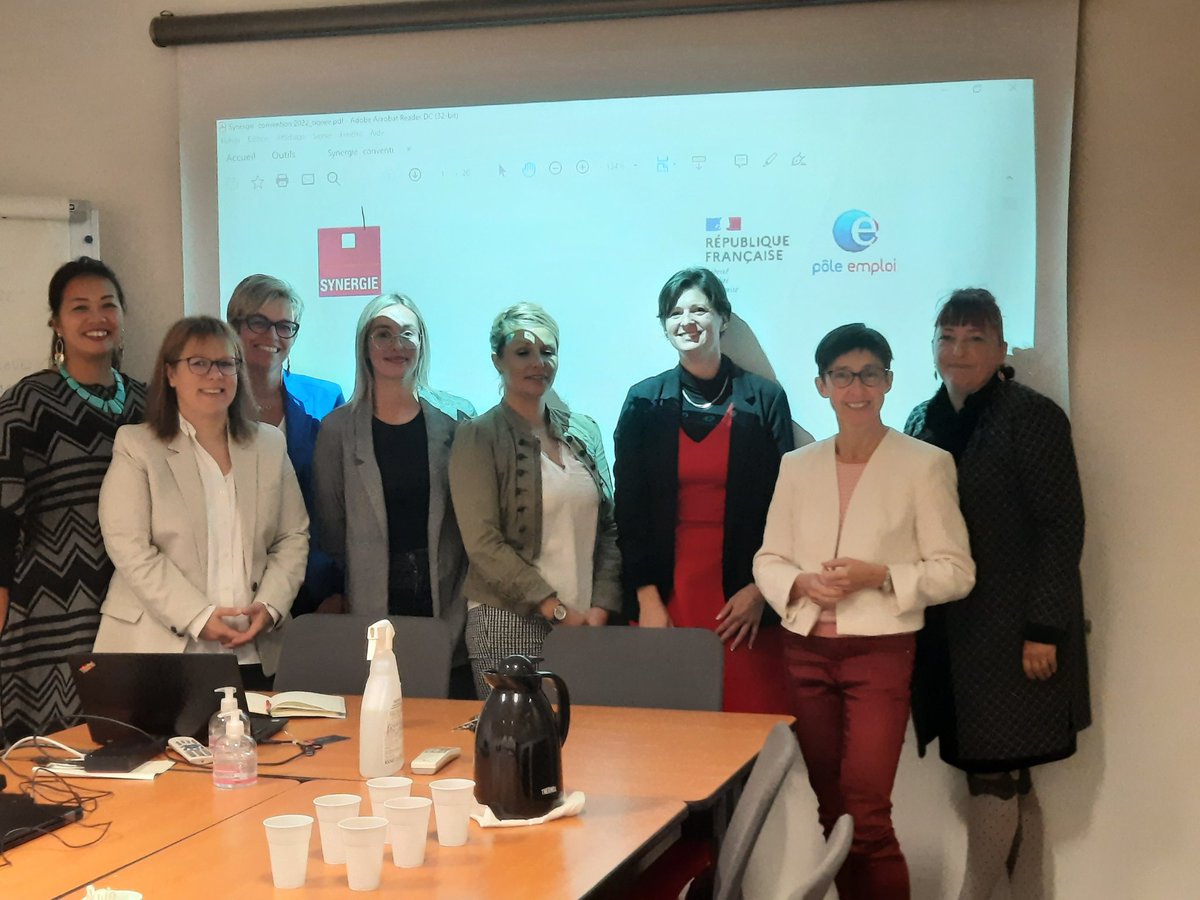 ✒️Ce matin, rencontre des directeurs #poleemploi89 et des agences #synergie 
🎯objectifs communs
✅️ augmenter les recrutements 
✅️ accompagner nos usagers
#tousmobilisés