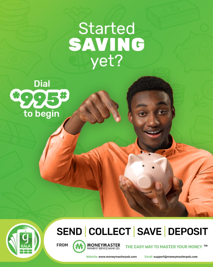 Moneymasterpsb's tweet photo. An easy way to save your money is here. 

Dial *995# to begin.

#GKala
#MoneyMasterPSB 
#Easysaving https://t.co/oNosiHqPBB