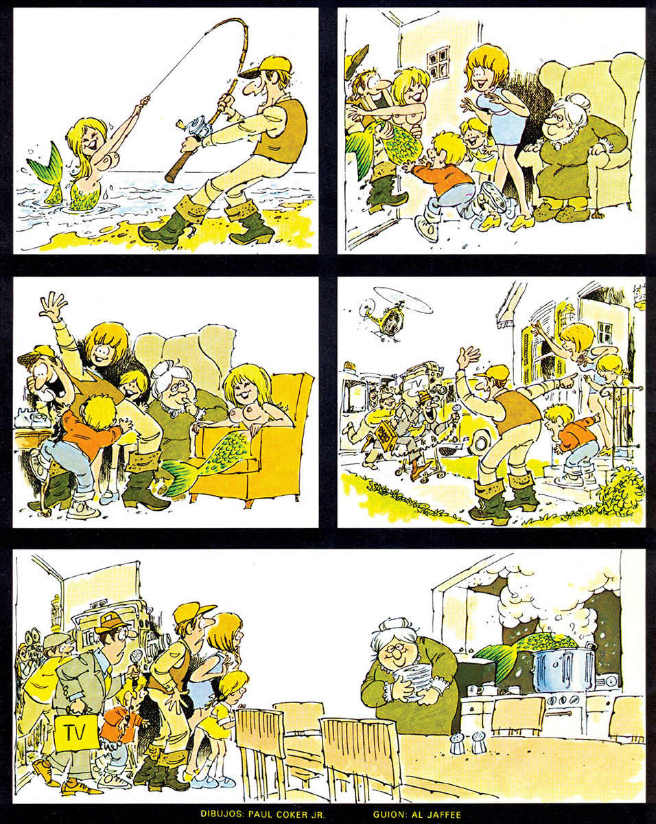 『MAD』マガジンの傑作1ページ漫画。

Paul Coker Jr.
Don Martin
Sergio Aragones

センスのイイ絵とユーモア。
まさに漫画の教科書。
モンキー・パンチ先生もMADに憧れ、勉強したのだ。
(いずれも私の私物の古いMADマガジンからスキャン) 