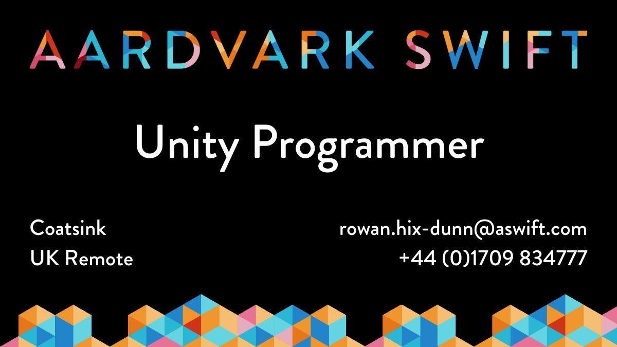 HixRowan's tweet image. If you have experience in the games industry and a solid ability with C# drop me a message to find out more! 📩
#gamesindustry #unityprogrammer #programmerjobs #hiringnow