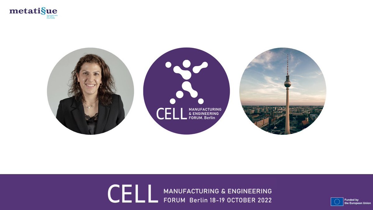 Metatissue (@metatissue1) on Twitter photo On the 18th and 19th of October, our CEO <a href="/C_A_Custodio/">Catarina Custódio</a> will be present at CellME Berlin 2022!
If you are interested in a human-derived solution for 3D cell culture and still have some doubts, reach out during the conference! On the 18th and 19th of October, our CEO <a href="/C_A_Custodio/">Catarina Custódio</a> will be present at CellME Berlin 2022!
If you are interested in a human-derived solution for 3D cell culture and still have some doubts, reach out during the conference!