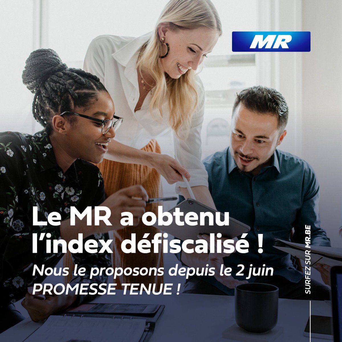 DavidClarinval's tweet photo. ✅ 1 milliard pour la compétitivité des #entreprises❗️L’indexation défiscalisée que j’ai proposé pour @MR_officiel a été approuvée dans le cadre du conclave budgétaire du #BeGov ! Promesse tenue ! https://t.co/k8XlNV2ohs