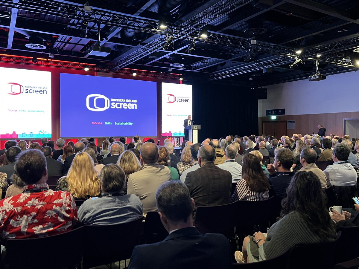 NIScreen's tweet photo. Opening our strategy launch this morning, Sir David Sterling, Chair of Northern Ireland Screen, thanks @Economy_NI and @CommunitiesNI for their support to date. #NIScreenStrategy https://t.co/rmN490i3fq
