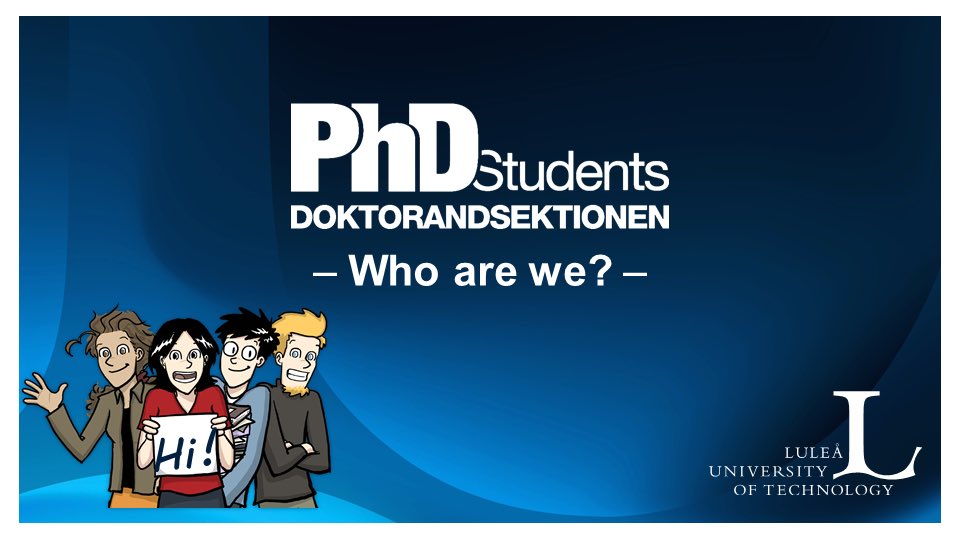 LTU_Phd's tweet photo. A little more of what we do!
See link in our bio for more information.
#phd #luleåphd #ltuphd #phdlife https://t.co/pyUPfkgMYL
