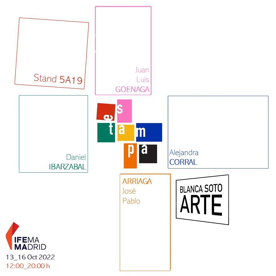 BlancaSotoArte's tweet photo. #ESTAMPA2022
La Galería @BlancaSotoArte participa en la @Feriaestampa 2022

En nuestro stand podéis descubrir las obras de Juan Luis Goenaga, Daniel Ibarzabal, José Pablo Arriaga y @KuskaCorral 

📍 STAND 5A19 - IFEMA
🗓️ 13 al 16 Octubre
🕚 11:00 a 20:00 h

#ESTAMPA #FeriaESTAMPA https://t.co/SCCEpHg317