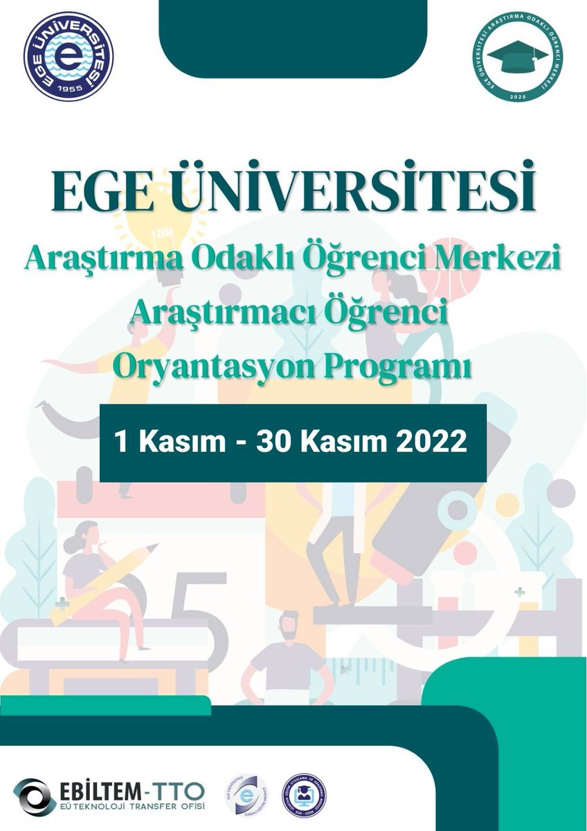 AROM, <a href="/ebiltemtto/">EBİLTEM-TTO</a>, <a href="/eu_egesem/">EGESEM</a> ve <a href="/EgeUzem/">EgeUZEM</a> işbirliğiyle Araştırmacı Öğrenci Oryantasyon Programı başlıyor! Ayrıntılar ve kayıt için: arom.ege.edu.tr/s-7873/.html <a href="/Universite_Ege/">Ege Üniversitesi</a> <a href="/ProfNecdetBudak/">Prof.Dr.Necdet BUDAK</a> <a href="/hakanatilgan/">Hakan Atılgan</a> <a href="/ogrencikonseyeu/">E.Ü. Öğrenci Konseyi</a>