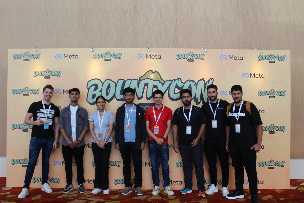 It was great to attend BountyCon - 2022 🔥 held by Facebook and Google in *Singapore* 🇸🇬 after I received an invitation from Meta/Facebook as one of their top researchers in their Meta Bug Bounty program. #Facebook #Google #bugbounty #BugBountyHunter #cybersecurity #Hackers