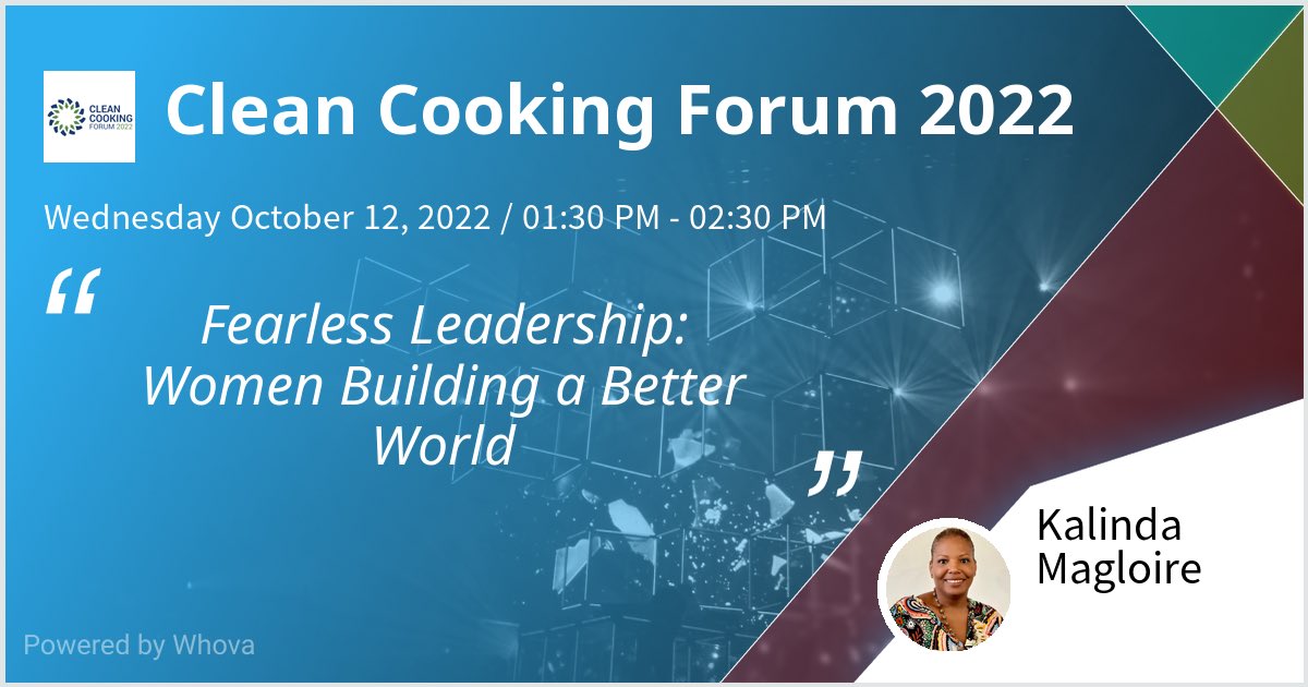 HaitiSwitch's tweet photo. I am speaking at Clean Cooking Forum 2022. Please check out my talk if you're attending the event! #CCF2022 - via #Whova event app https://t.co/4SBx2tnuQ4