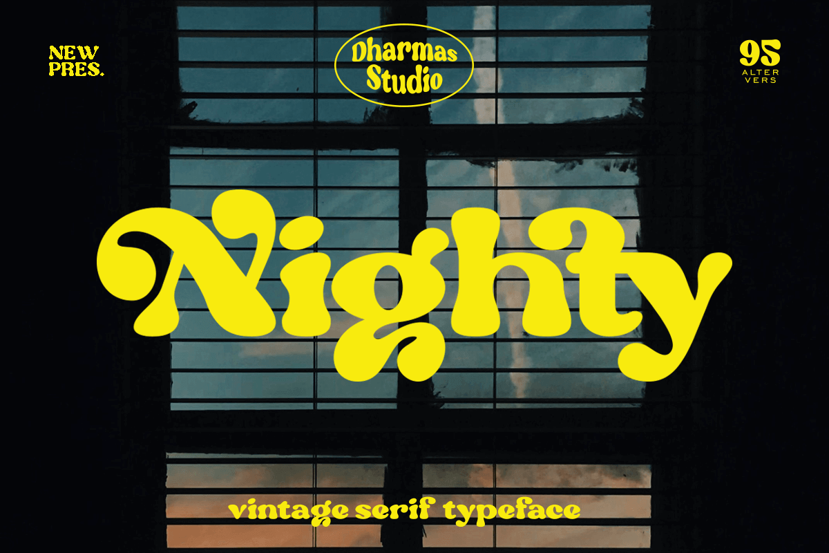 ertyazilim's tweet photo. Nighty Vintage Serif Typeface - only $7!: NOW ON: Nighty Vintage Serif Typeface - only $7!

Expires: October 18, 2022, 11:59 pm EST

Inspired by vintage magazines from around the '70s, Nighty is a display typeface that screams nostalgia and vintage! It… https://t.co/HYkU4H9NFS https://t.co/nc4pvoOHMJ