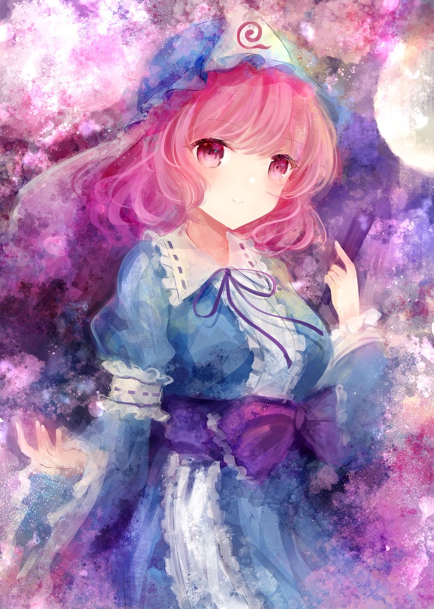 西行寺幽々子 「ゆゆさま#東方Project #西行寺幽々子 」|ひなのすけ🐤上嶋ハルキのイラスト