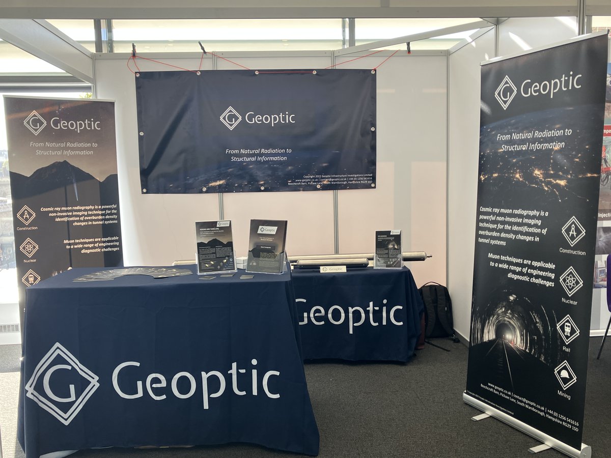 If you're at the <a href="/BTS_Tunnelling/">BTS</a> Society Conference and Exhibition and want to learn more about how #muontomography can help with critical infrastructure investigations do come and visit us on stand B54! #muography <a href="/QEIICentre/">QEII Centre</a>