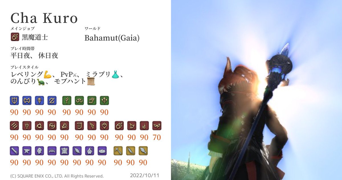 ちゃー@バハ鯖 tweet media