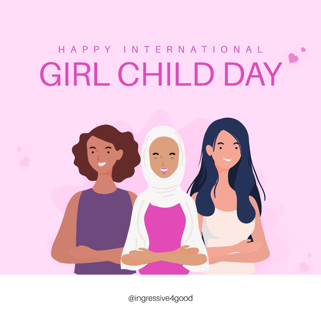 Ingressive4Good's tweet photo. This year’s international day of the girl child celebration is themed “Our time is now- our rights, our future!” 
It’s everything we believe when we think about females in the tech space! 
The world is your oyster. 
You can be everything you want to be
It’s your time! 🎉 https://t.co/sHCmTRos6r