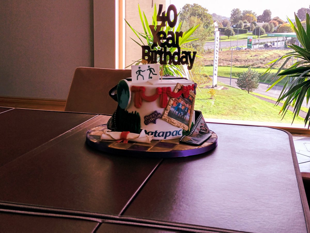 Datapac_ICT's tweet photo. A lovely surprise from our communications partner @comitmarketing! After all, we couldn't commemorate our 40th anniversary year without a cake to celebrate!
#celebration #anniversary #ICT #Datapac https://t.co/dxXSFgHapE