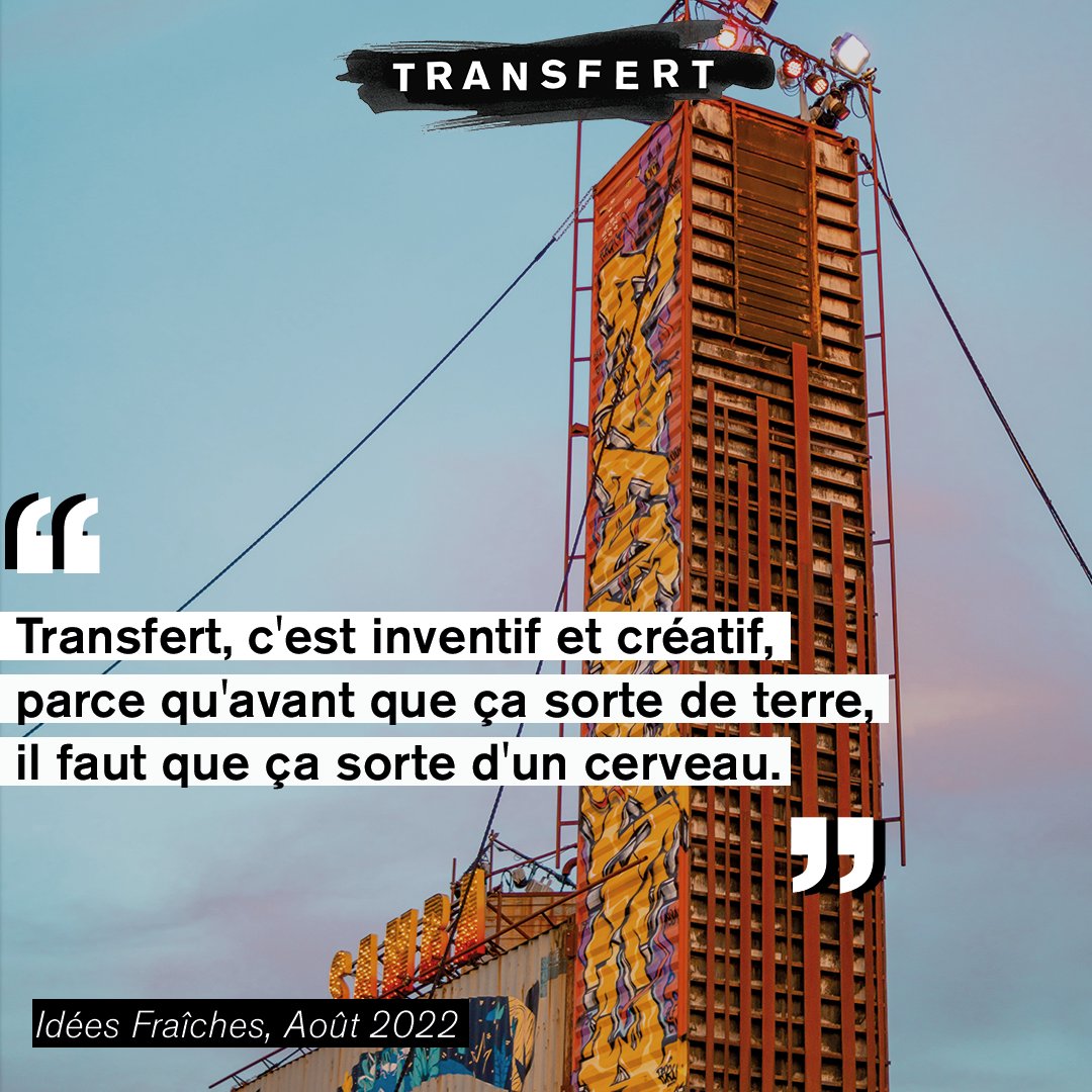 TransfertCo's tweet image. 💡Dans le cadre des Idées Fraîches, l'équipe du Labo a récolté la parole des visiteur·euses sur leur expérience à Transfert et sur la place accordée à la culture dans la fabrique de la ville.👇

📸 Maxime Lemeunier • Lisa Facca • Margaux Martin's
