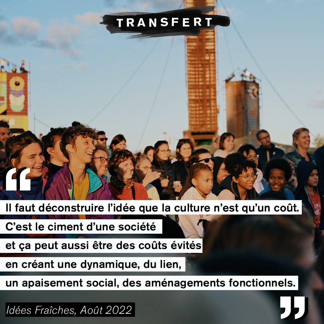 💡Dans le cadre des Idées Fraîches, l'équipe du Labo a récolté la parole des visiteur·euses sur leur expérience à Transfert et sur la place accordée à la culture dans la fabrique de la ville.👇 📸 Maxime Lemeunier • Lisa Facca • Margaux Martin's