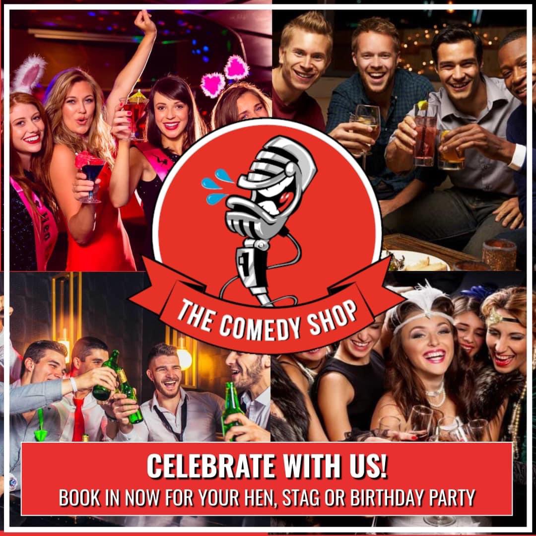 ComedyShopUK's tweet photo. CHRISTMAS AT THE COMEDY SHOP

Open every Thurs, Fri &amp; Sat in December…

3 fantastic comedians followed by our resident DJ playing classic party anthems ‘til late!

Join us for your Christmas get-together with family, friends and colleagues..

Book Here: https://t.co/3qwwFDHuis https://t.co/UAET39cFi8