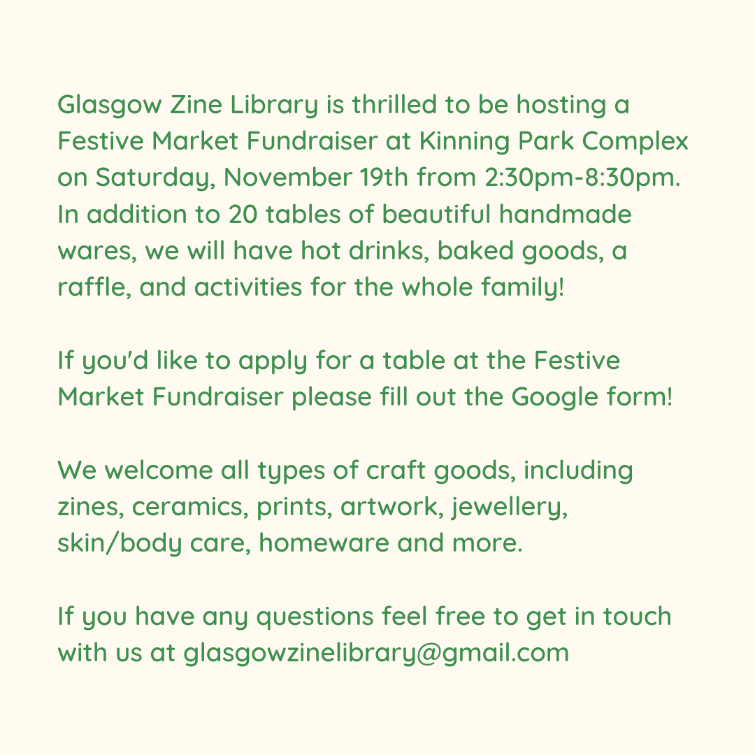 Glasgow Zine Library tweet media