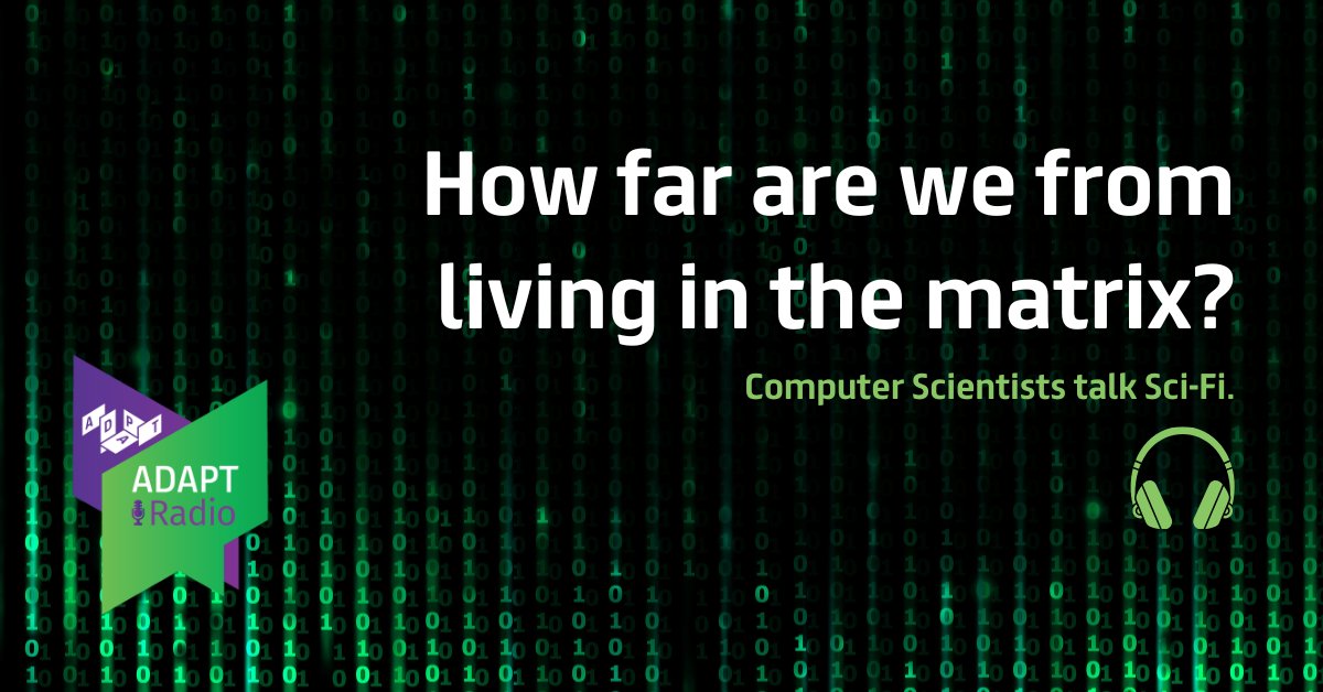 This #podcast may contain #spoilers for some of our favourite #SciFi movies like #BladeRunner & #TheMatrix. Tune in to see what world-leading #computer #scientists are learning from Sci-Fi, & what lessons they may have in store for us on #ADAPTRadio. link.chtbl.com/adapt