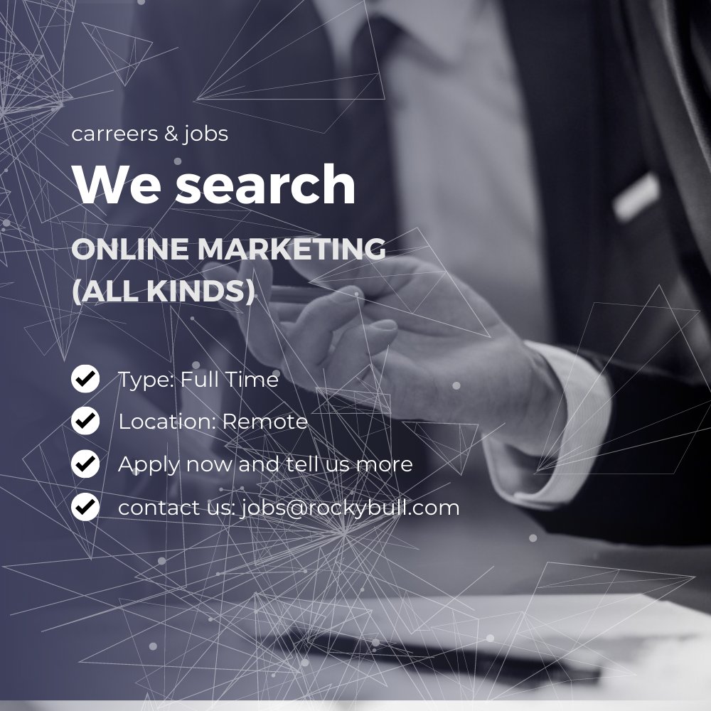 RockyBull JOBS - Apply Now and be part of our journey!