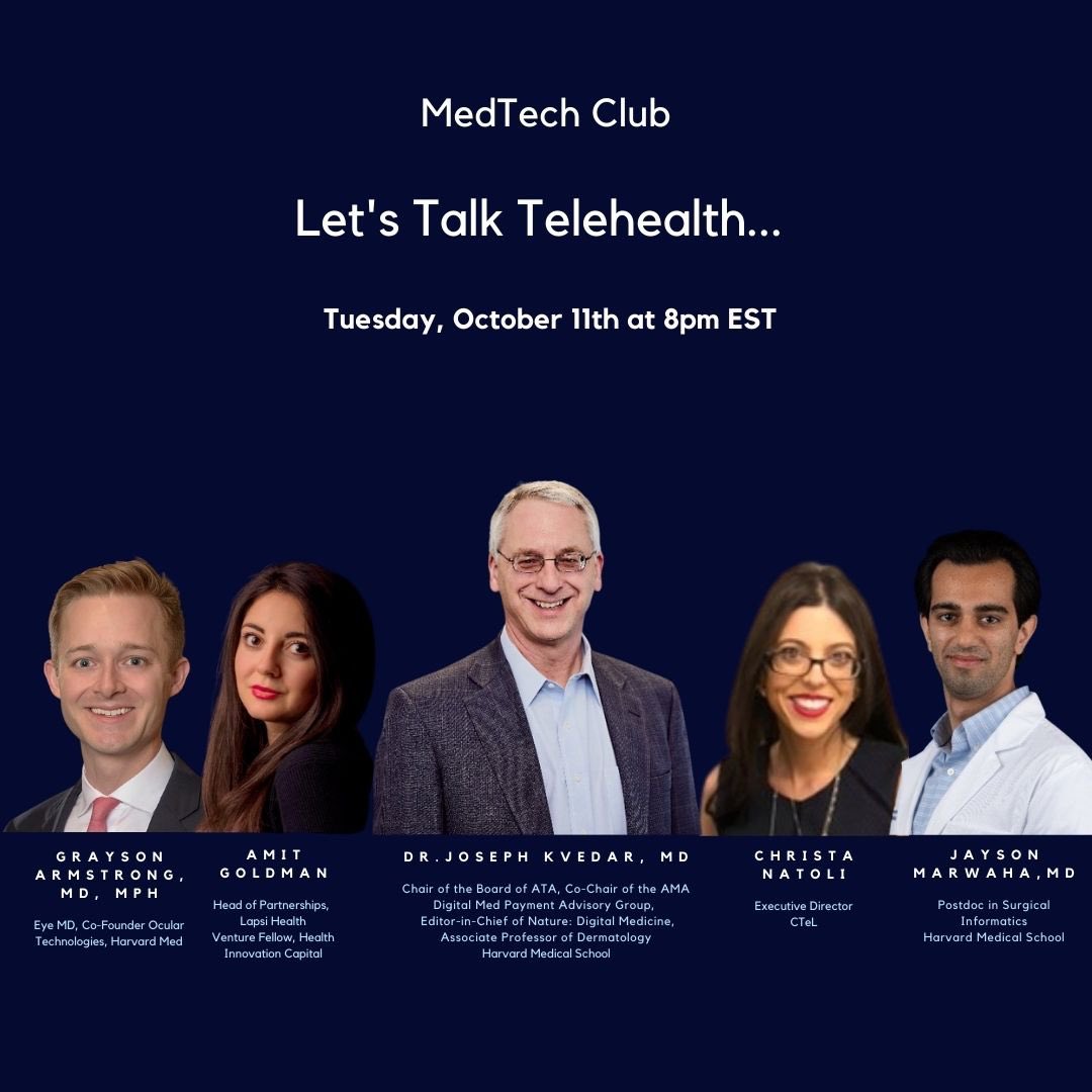 Grayson W Armstrong MD MPH (@graysonwilkes) on Twitter photo Join Dr <a href="/jkvedar/">Joseph Kvedar, MD</a> tonight on <a href="/Clubhouse/">Clubhouse</a> !! We will be talking #telemedicine and #digitalhealth
<a href="/AmitGoldman_/">Amit Goldman</a> <a href="/samiamlip/">Sam Lippolis</a> <a href="/JaysonMarwaha/">Jayson Marwaha</a> @ChristaNatoli Join Dr <a href="/jkvedar/">Joseph Kvedar, MD</a> tonight on <a href="/Clubhouse/">Clubhouse</a> !! We will be talking #telemedicine and #digitalhealth
<a href="/AmitGoldman_/">Amit Goldman</a> <a href="/samiamlip/">Sam Lippolis</a> <a href="/JaysonMarwaha/">Jayson Marwaha</a> @ChristaNatoli