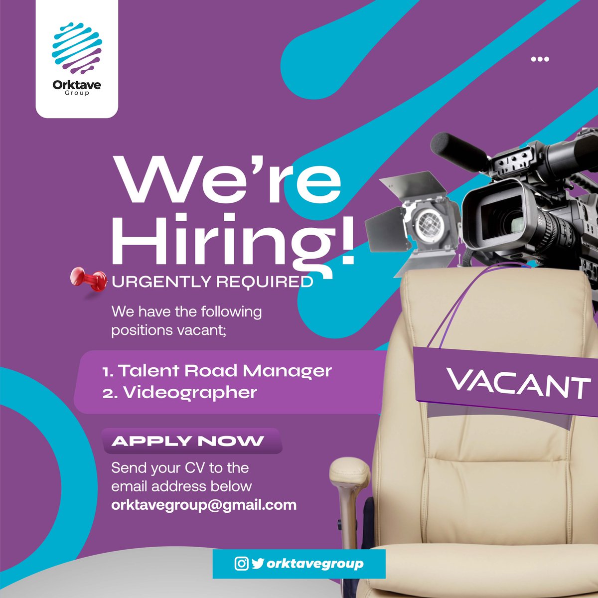 OrktaveGroup's tweet photo. WE ARE HIRING! We are looking for qualified applicants to fill in the vacate positions as stated above. 

No DM’s ❌ Email only! https://t.co/tdeNHzHLn6