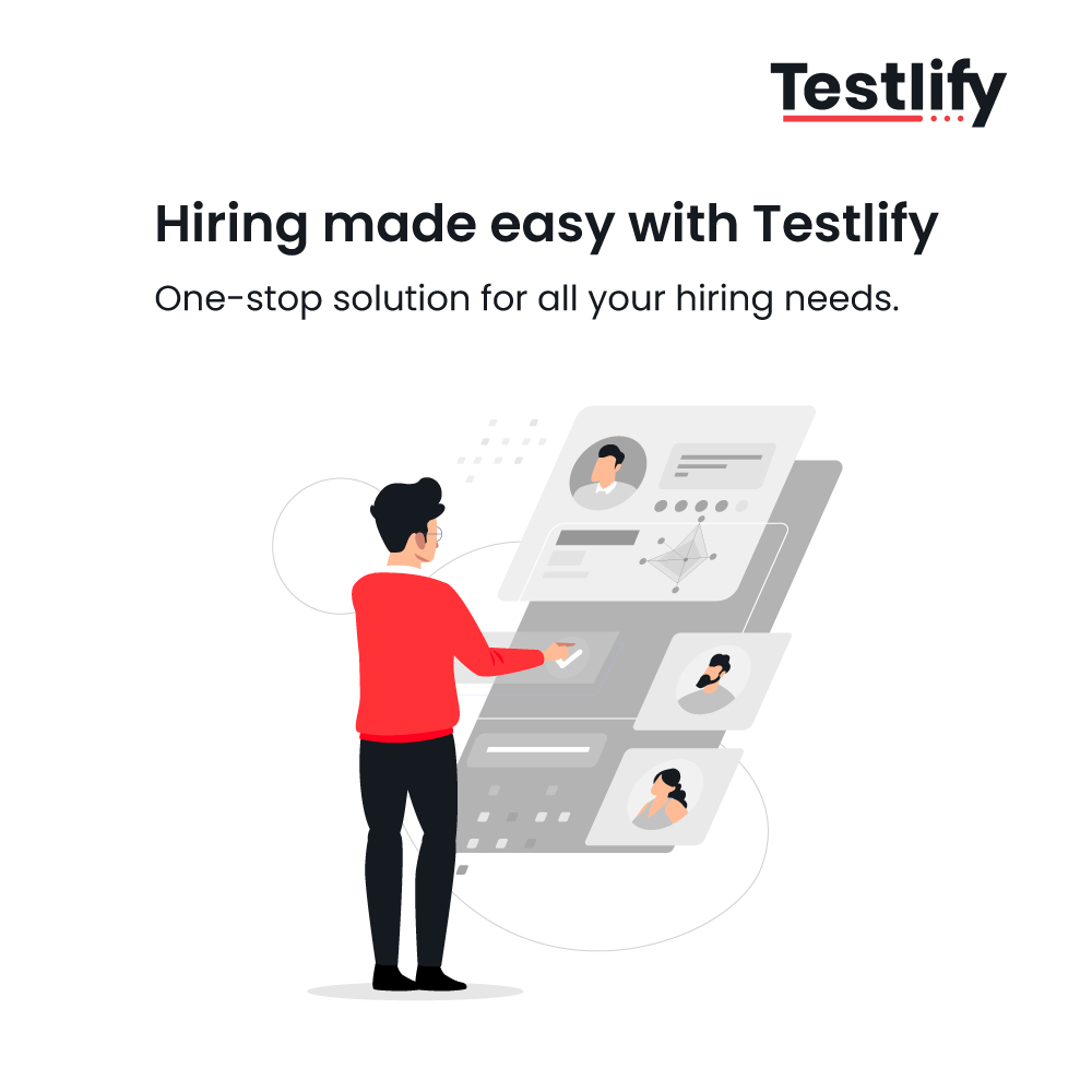 TestlifyHQ's tweet photo. Recruitment tools are popular solutions for businesses that need to coordinate hiring tasks and streamline the recruitment process.

Sign up with Testlify. And, Make it all easy. 🔗 https://t.co/4NK0YyjhmY

#People #Team #Hiring #HiringChallenges #TeamBuilding #HR https://t.co/WWQShPaxrm
