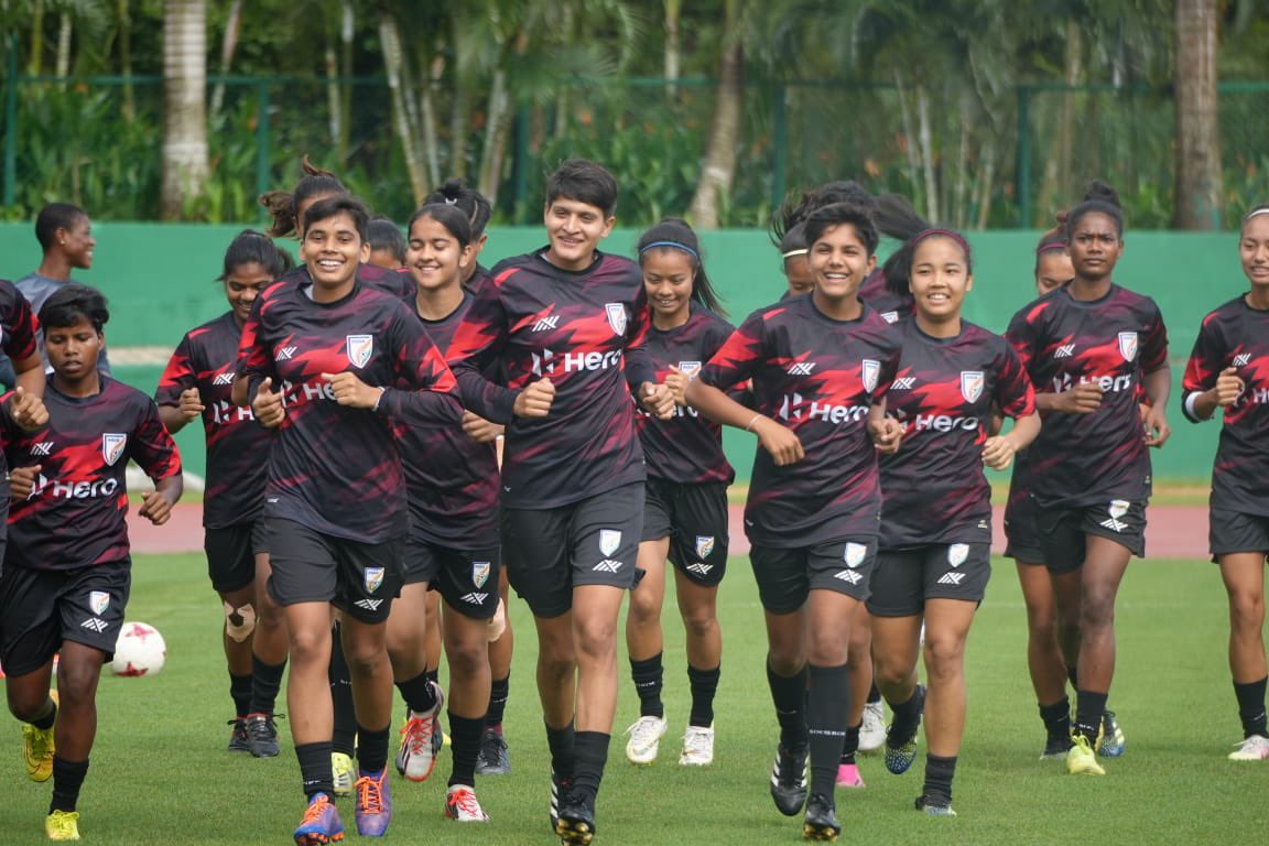 RahulBheke's tweet photo. Good luck to our U-17 #BlueTigresses for their #U17WWC campaign. Can’t wait to see you all in action, give your best 🐯⚽️💙
#KickOfTheDream #BackTheBlue #IndianFootball #WomenFootball https://t.co/UTphYynMRZ