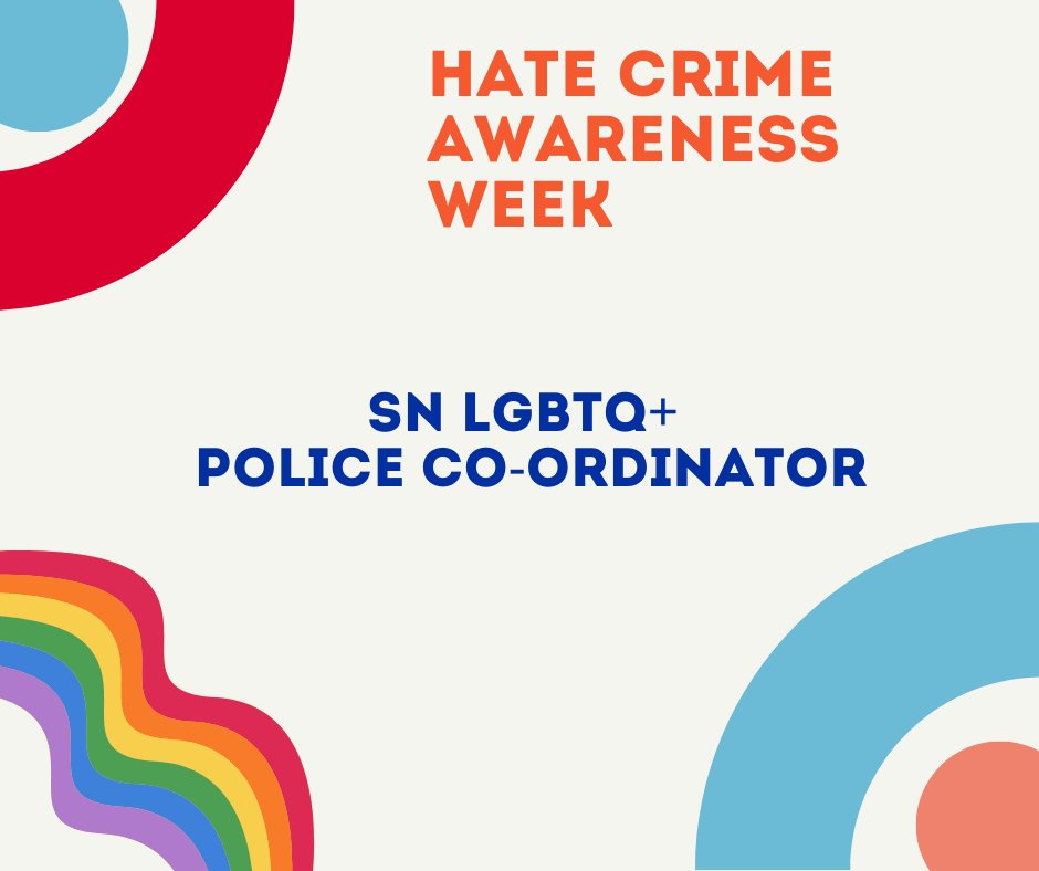 We have dedicated LGBTQ+ Police Co-ordinator, here to liaise and communicate surrounding any issue or concern with regards to LGBTQ+. Communities have the right to feel safe and secure so lets make change together. Email on SNMailbox-.LGBTCoordinator@met.police.uk #NationalHCAW