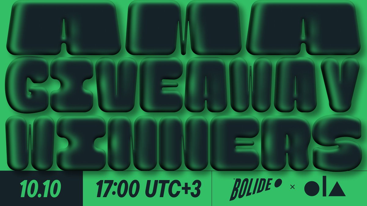 bolide_app's tweet photo. 🙏🏼, BarbalootGuru, the @ola_finance team, &amp; everyone who joined our AMA yesterday! 

🥳Congratulations WINNERS!! DM us your wallet address!

@ReyJohn3157, @RickOGX, @HafizurB84, @PromiseMuogbo, @hesoyam_op, @JAYSWAGPLUG,
@Emeka441, @AyomideJoe1, @soulkaren70, @Chisomdickson9. https://t.co/rlJ76ZTw1G