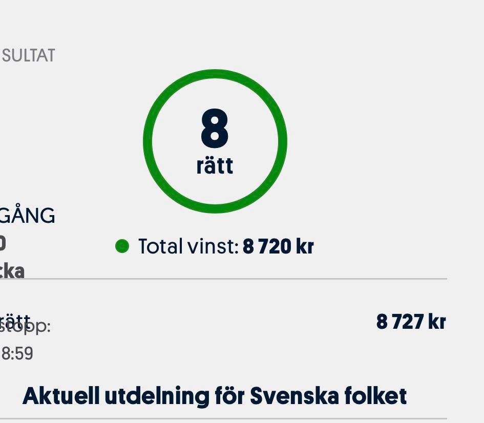 Åtta rätt kan ge fina pengar per andel på Powerplay!