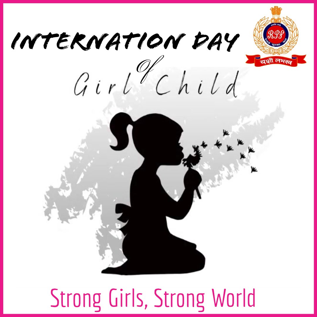 RPF_INDIA's tweet image. Teach her to be bold, give confidence to know her self-worth and provide her wings to fly.
This #InternationalGirlChildDay, let us all pledge to rededicate ourselves to support our girls to achieve what they are capable of !
#OurTimeIsNow #She
#GirlChildDay #GirlChildEducation