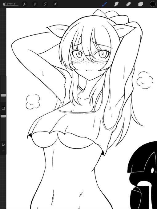 線画。

塗る。 https://t.co/9Z4FJrFMKl 