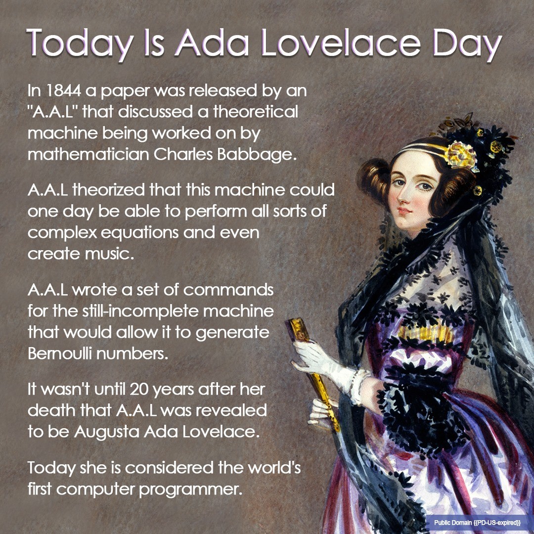 Let's show some appreciation for #WomenInSTEM, it's Ada Lovelace Day #ALD22!