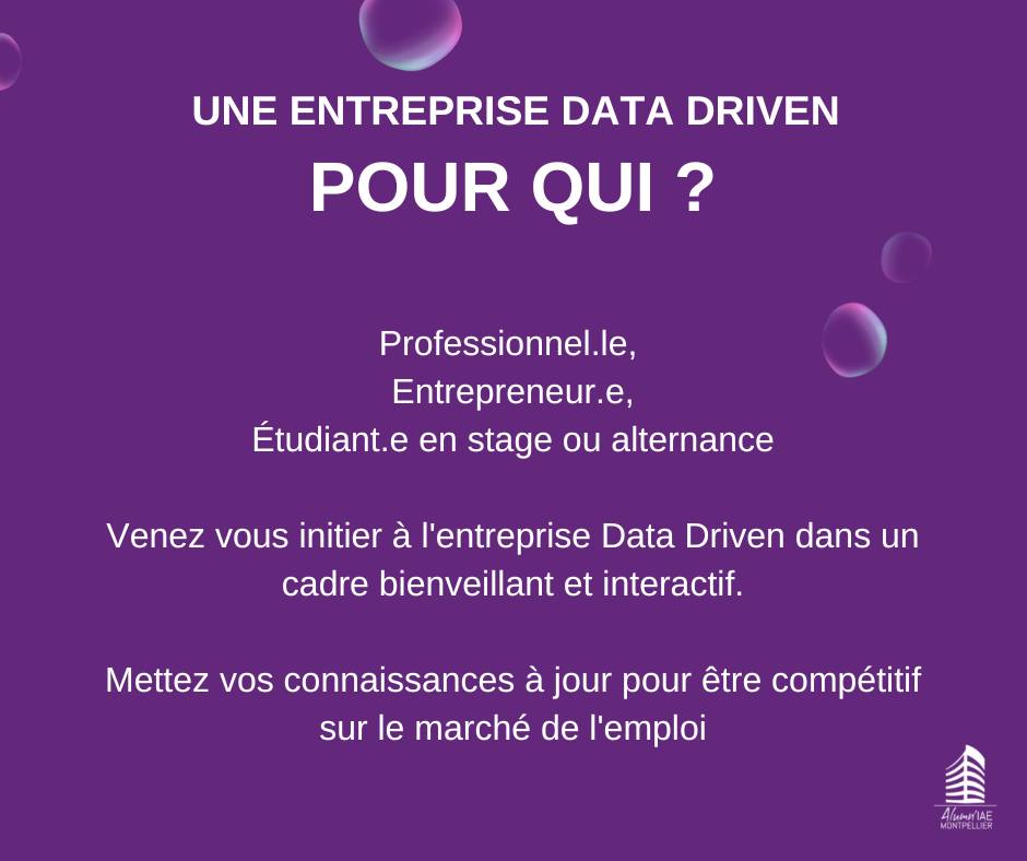Alumn'IAE (@alumniaemtp) on Twitter photo J-1 avant notre évènement | Venez vous initier à l'entreprise Data Driven avec Gaël PHILIPPE, CEO de <a href="/DATASULTING/">Datasulting</a> & alumni et Camille MORELON, Datasultante.
Rendez-vous :
🗓 le 12 Octobre à 18h30
📍 à l'<a href="/IAE_Montpellier/">IAE Montpellier</a>
🥜🍷Suivi d'un petit apéro
🎟️ helloasso.com/associations/a… J-1 avant notre évènement | Venez vous initier à l'entreprise Data Driven avec Gaël PHILIPPE, CEO de <a href="/DATASULTING/">Datasulting</a> & alumni et Camille MORELON, Datasultante.
Rendez-vous :
🗓 le 12 Octobre à 18h30
📍 à l'<a href="/IAE_Montpellier/">IAE Montpellier</a>
🥜🍷Suivi d'un petit apéro
🎟️ helloasso.com/associations/a…