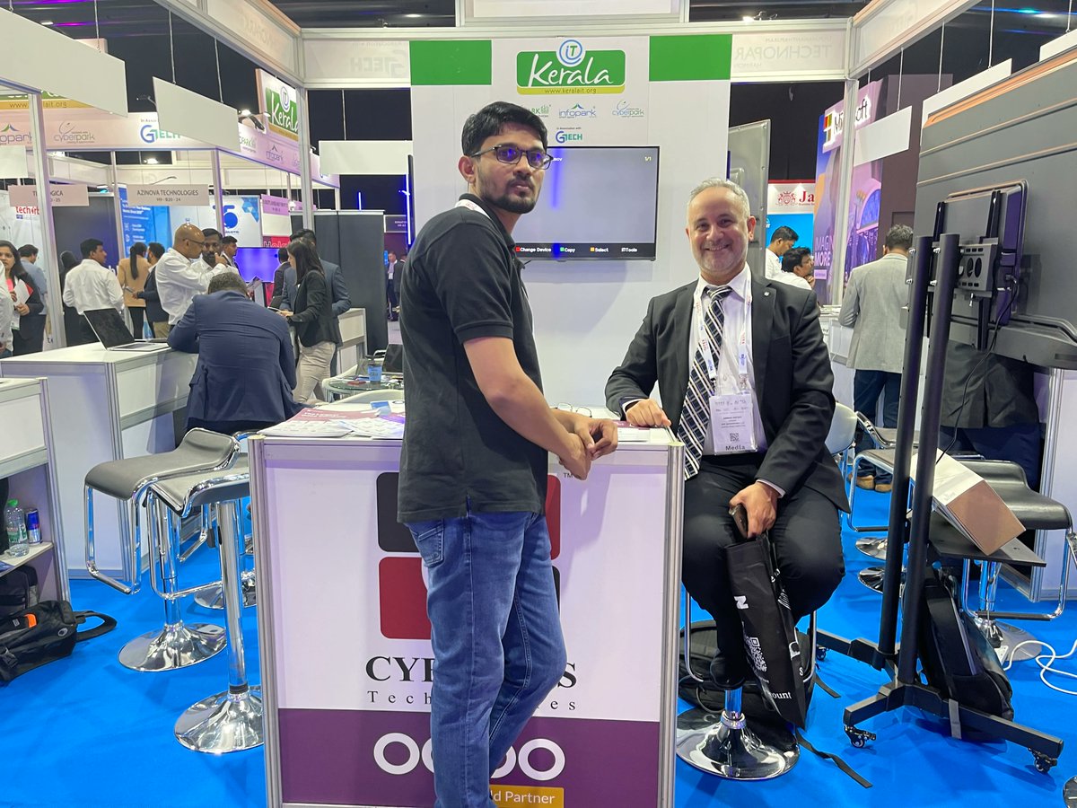 Cybrosys's tweet image. 📅 Day#1

Wrap to the First day of GITEX GLOBAL!
Happy to meet our customers!
Visit CYBROSYS Technologies Pvt Ltd at GITEX!
We look forward to meeting you at Hall 9, Stand H9- C10.05 at the Dubai World Trade Centre.
#GITEX2022 #Dubai #cybrosysodoo #odooerp #odoogoldpartner