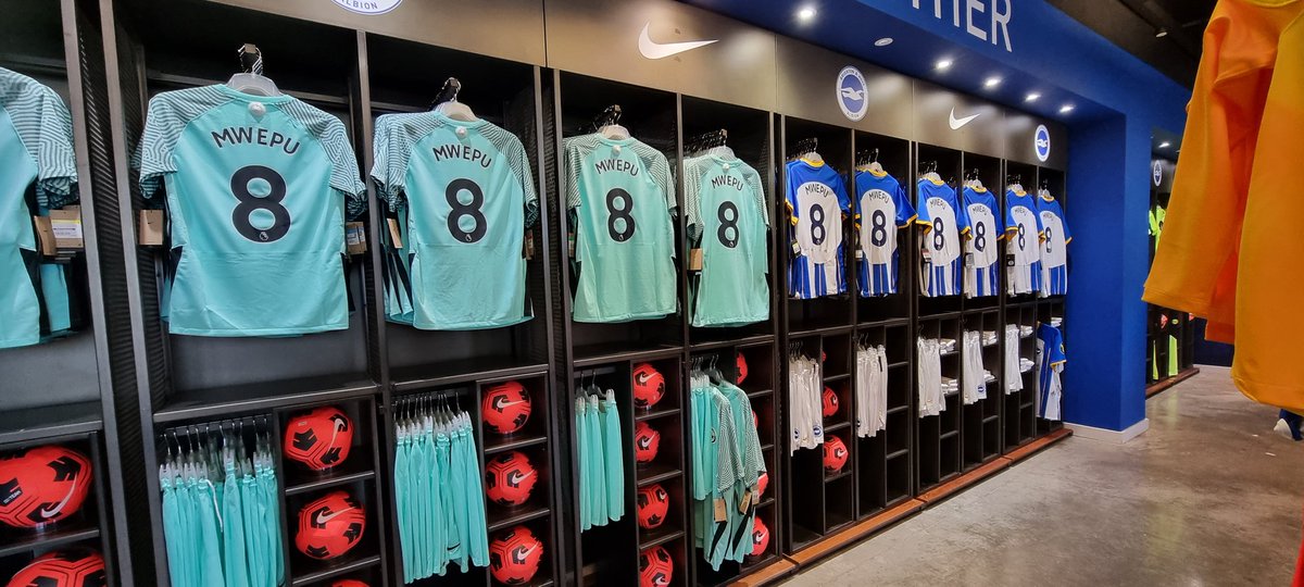 Grant_Packham's tweet photo. Nice touch @OfficialBHAFC! 👌🏻 saw this when I walked into the club shop this morning! 😍💙 @EnockMwepu45 #bhafc #EM8 https://t.co/ZMcjzR1os1