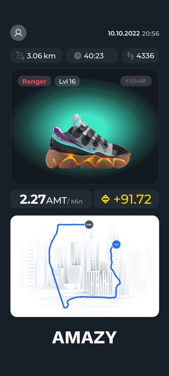 degenlifer's tweet photo. Getting healthy while making money! 💰 🔥 using the @amazyio download the app and earn #AMT while walking 🏃‍♂️ 

Website: https://t.co/oq90SfIa5E https://t.co/VZyfZa9ViI