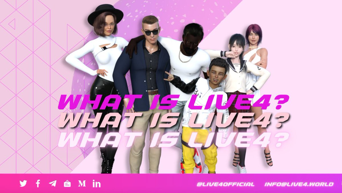 Live4Official's tweet photo. 🙌 Express yourself and visualize all the real and virtual activities in #Live4. 👨‍💻

🌐 Live4 is a #Web3 virtual world based on visualized digital identity, which intends to provide users a free, interoperable, UGC-supported space for a more immersive web3 social experience. ✨ https://t.co/K4wpN57rjy