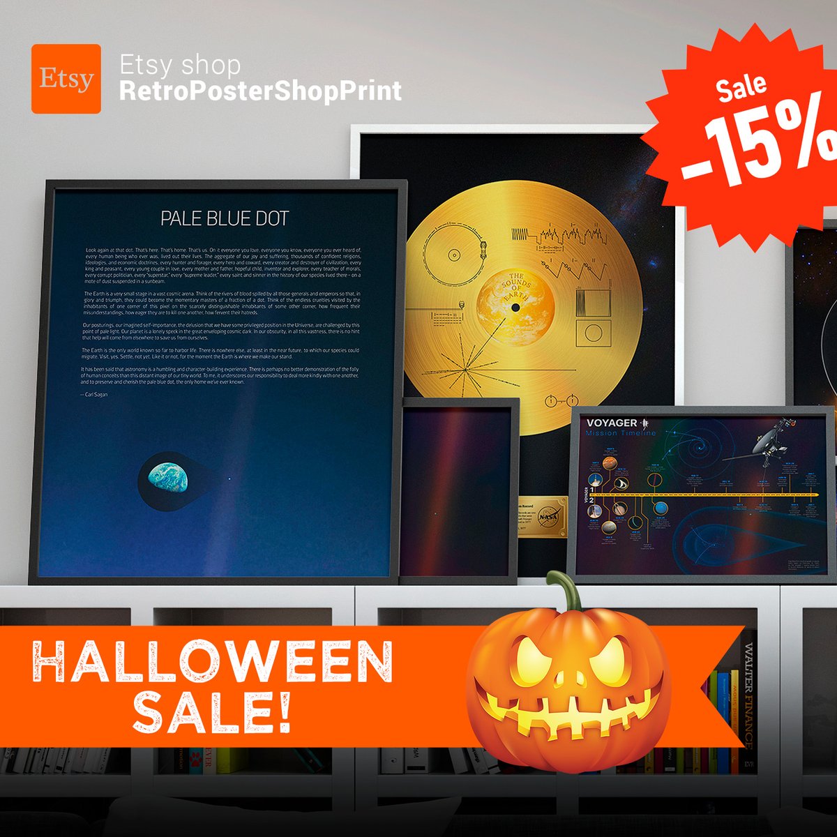 synthwave1950's tweet photo. 🎃 Halloween sale -15%! For space posters in our partner Etsy shop

👉 https://t.co/drZrD1NY69

🟣 #halloween🎃 #halloweensale #halloween2022
#halloweendecor #SpaceArt #synthwave #retrowave
#vaporwave #space #cosmos #neonspace #cyberpunk #JWST #JWSTArt #jwstimages #PaleBlueDot https://t.co/Enp6ahZ4LQ