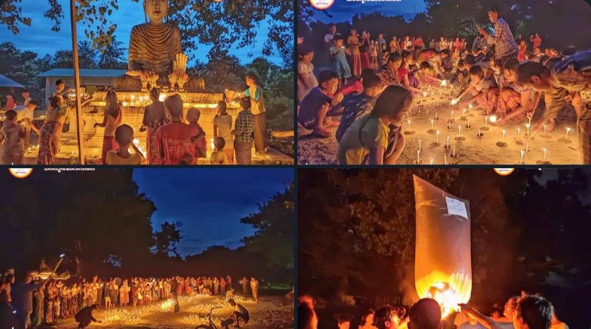 Amidst tight roaming by the SAC terrorists in the area, residents of Monywa-Amyint staged a protest against military dictatorship, today.  #2022Oct11Coup #LegalizationOfNUG #WhatsHappeningInMyanmar