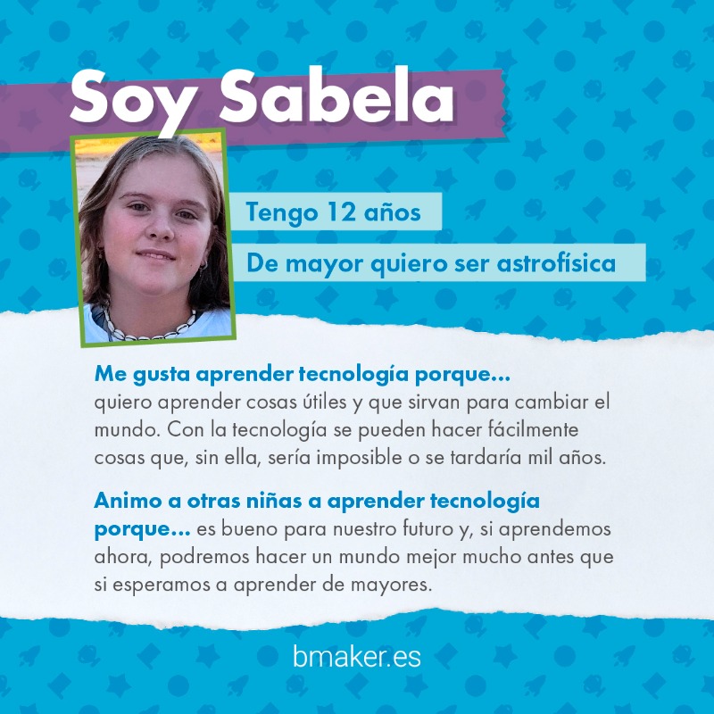 BQEducacion's tweet photo. ¿Sabías que según un estudio de la @unicomplutense los estereotipos siguen influyendo a la hora de elegir extraescolares? En el #DiaDeLaNiña seis alumnas de #bMakerAcademy nos cuentan su experiencia aprendiendo tecnología y por qué lo recomendarían a otras niñas 👇👇