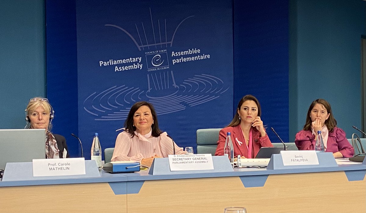 Meeting Women@PACE for the first time, as well as incoming President of #ECHR Judge Siofra O‘Leary. She speaks emphatically about #breastcancer prevention, a point echoed by the science and sociology presented by Prof Carole Mathelin. <a href="/PACE_Equality/">PACE_Equality</a> #earlydetection